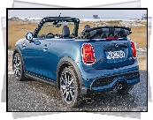 Niebieski, Mini Cooper S, Kabriolet