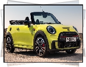 Żółty, Mini John Cooper Works, Kabriolet