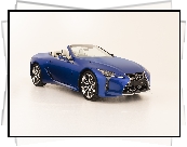 Niebieski, Lexus LC 500, Convertible
