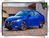 Niebieski, Nissan Sentra, 2020