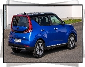 Niebieska, Kia e-Soul, 2019