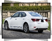 Biały, Lexus LS, Hybryda